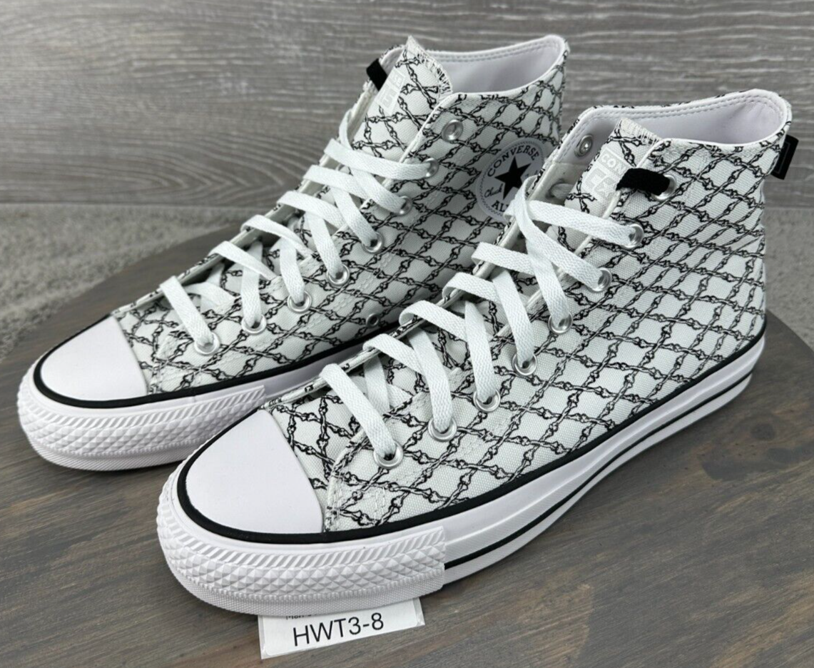 Converse Chuck Taylor All Star Pro High Top Bones White/Black Sz 10 A04959C  NEW