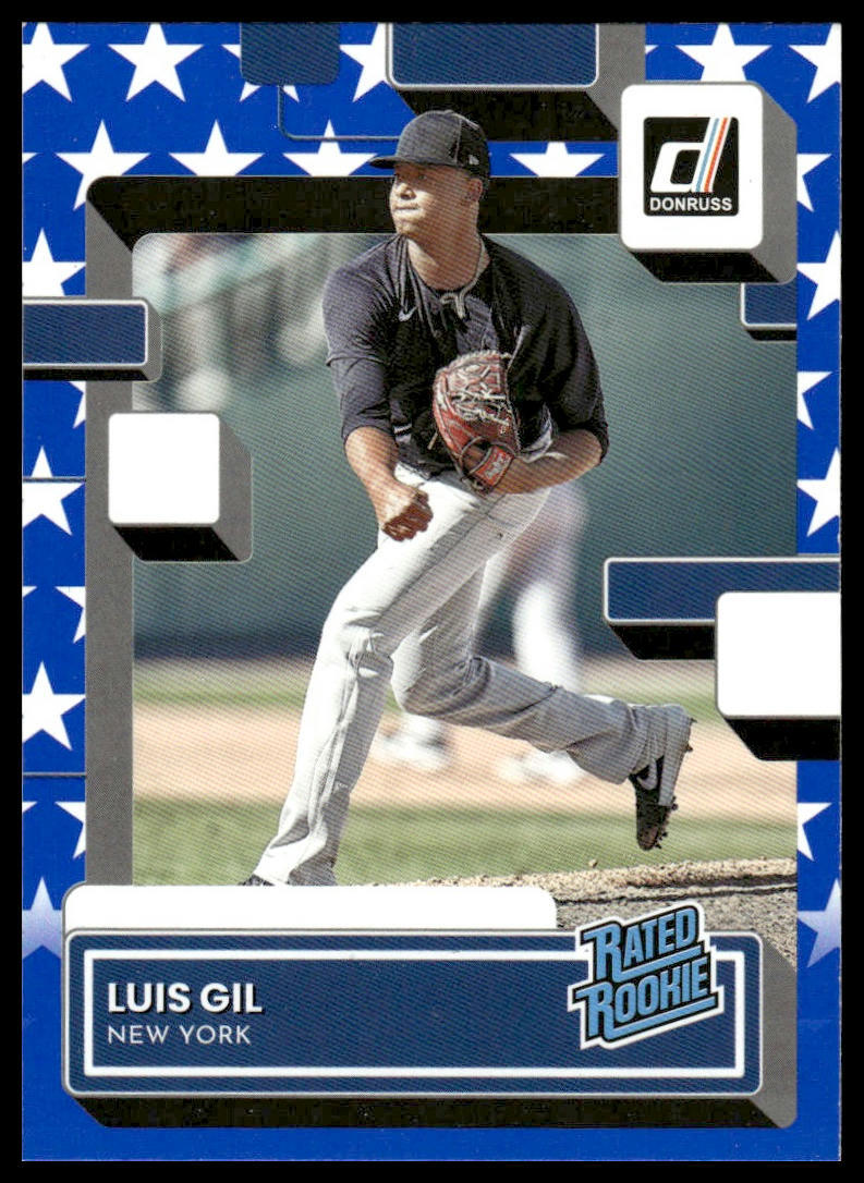 2022 Donruss #44 Luis Gil Independence Day New York Yankees