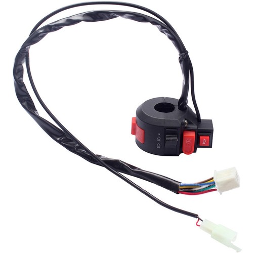 Interruptor de control de manillar de motocicleta para cuatro bicicletas todo terreno 22 mm interruptor de giro interruptor de arranque - Imagen 7 de 8