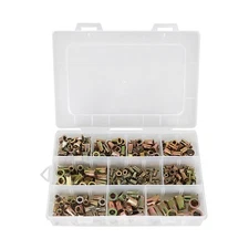LABLT 300Pcs Zinc Steel Rivnut Nutsert Assort With Metric 150Pcs General Purpose