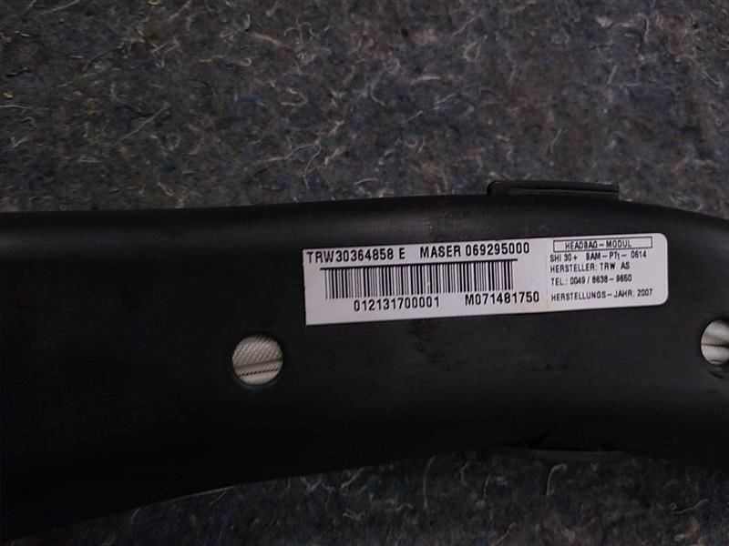 Maserati Quattroporte M139 Passenger Right Roof Curtain Air Bag Airbag 04-08