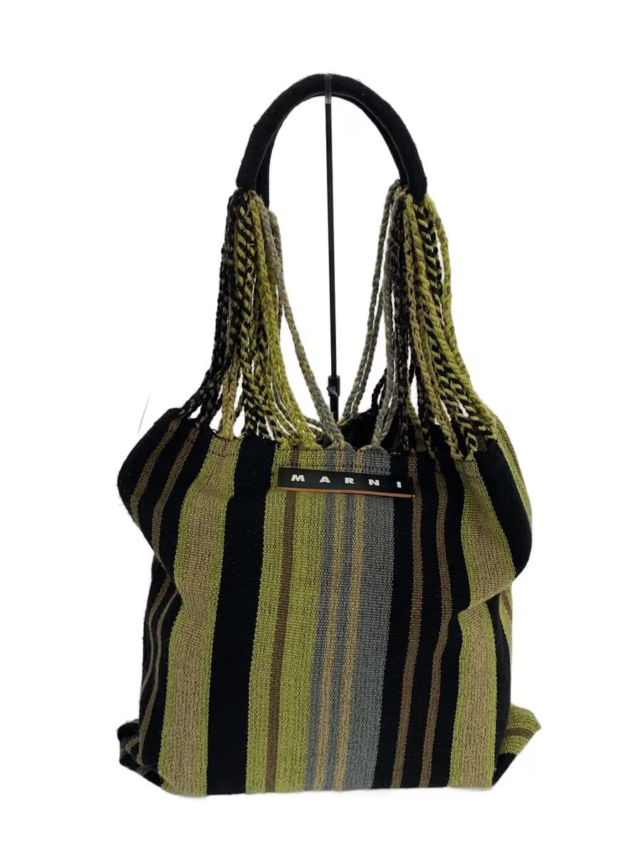 MARNI Hammock Bag Tote Bag KHK Stripe | eBay