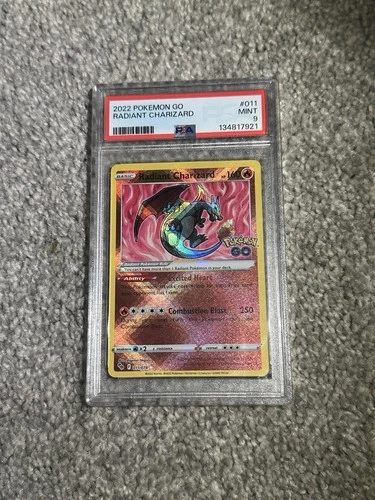 2022 Pokemon Go Radiant Charizard #11 011/078 PSA 9 MINT Card TCG Holo Rare
