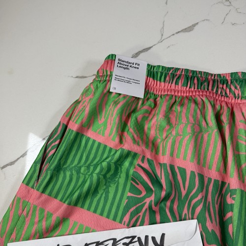 $70 Mens Size L Nike Club Trippy Safari 6" Mesh Shorts FN1464-611 Large Green - Photo 11/16