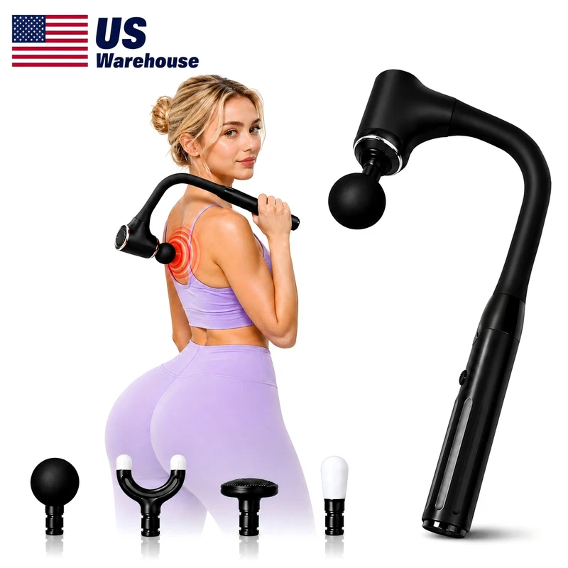 iKyoor Deep Tissue Extended Handle Massage Gun
