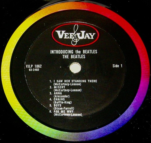 INTRODUCING THE BEATLES Version 2 Original 1st pressing 1964 Mono Vee Jay Lp EX