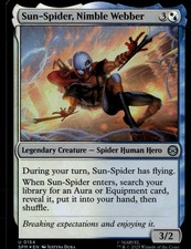 Sun-Spider, Nimble Webber 154 Marvel's Spider-Man Magic: The Gathering Foil LP