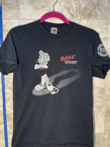 D.A.R.E. Cartoon Daren The Lion Resist Against Drugs With Police Logo On It 90’s - Picture 2 of 12