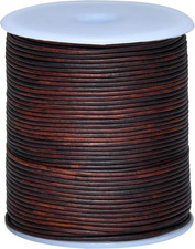 Round Genuine Leather String Cord, Rope for Jewelry Making, Necklaces, Bracelets