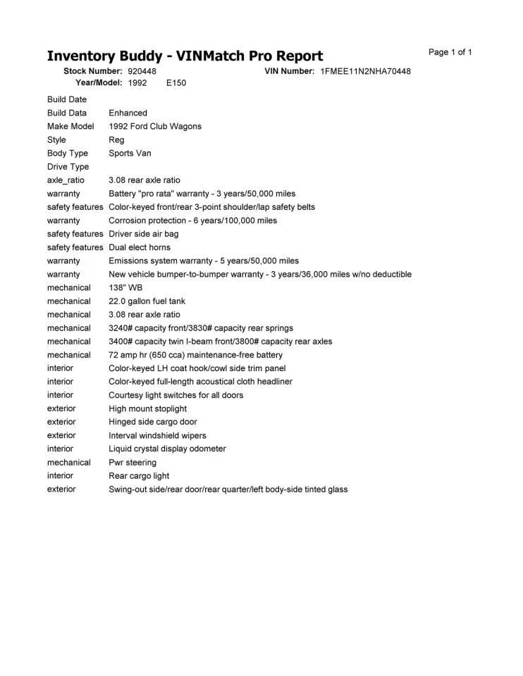 Automatic Transmission Aod Transmission Fits 88-92 FORD E150 VAN 362385 - Imagem 3 de 4