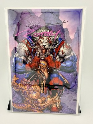 DOUBLE SIGNED BATTLE BEAST #3 URIBE & OTTLEY VIRGIN COLOR VARIANT