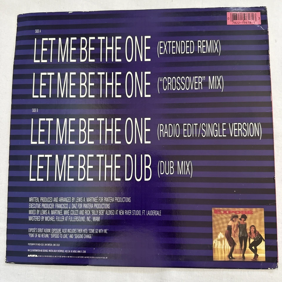 Exposé - Let Me Be The One, Single, 12” Vinyl Record - 1987 - Image 2 of 4