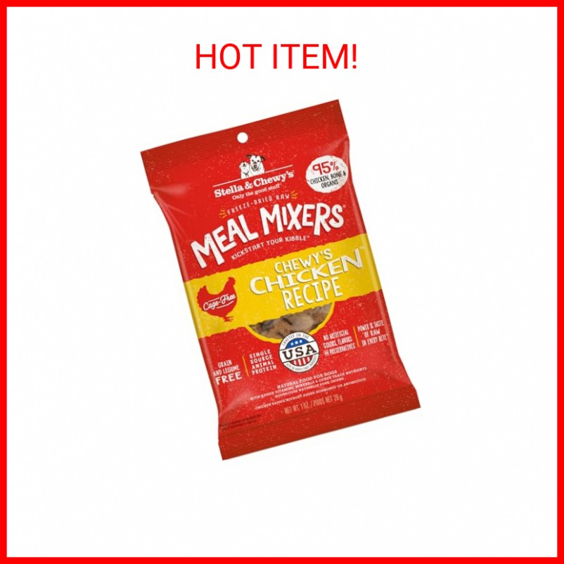 Stella & Chewy's Freeze-Dried Raw Chicken Meal Mixers- Dog Food Topper and Mixer