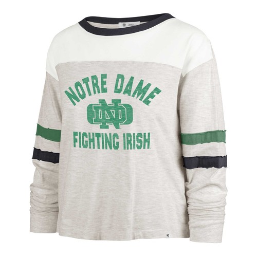 Women's '47 Oatmeal Notre Dame Fighting Irish All Class Lena Long Sleeve T-Shirt - Bild 2 von 3