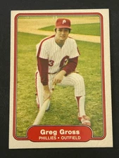 1982 Fleer #246 Greg Gross Philadelphia Phillies