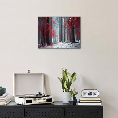 Canvas Wall Art Nature Forest Wall Decor for Living 16L" x 12W" Fall Forest - Picture 6 of 6