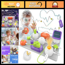 STEM Science Kits for Kids - 150 Projects, Electronics Circuit Parts, Ages 3-