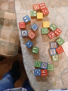 Toy Wood Letters Blocks