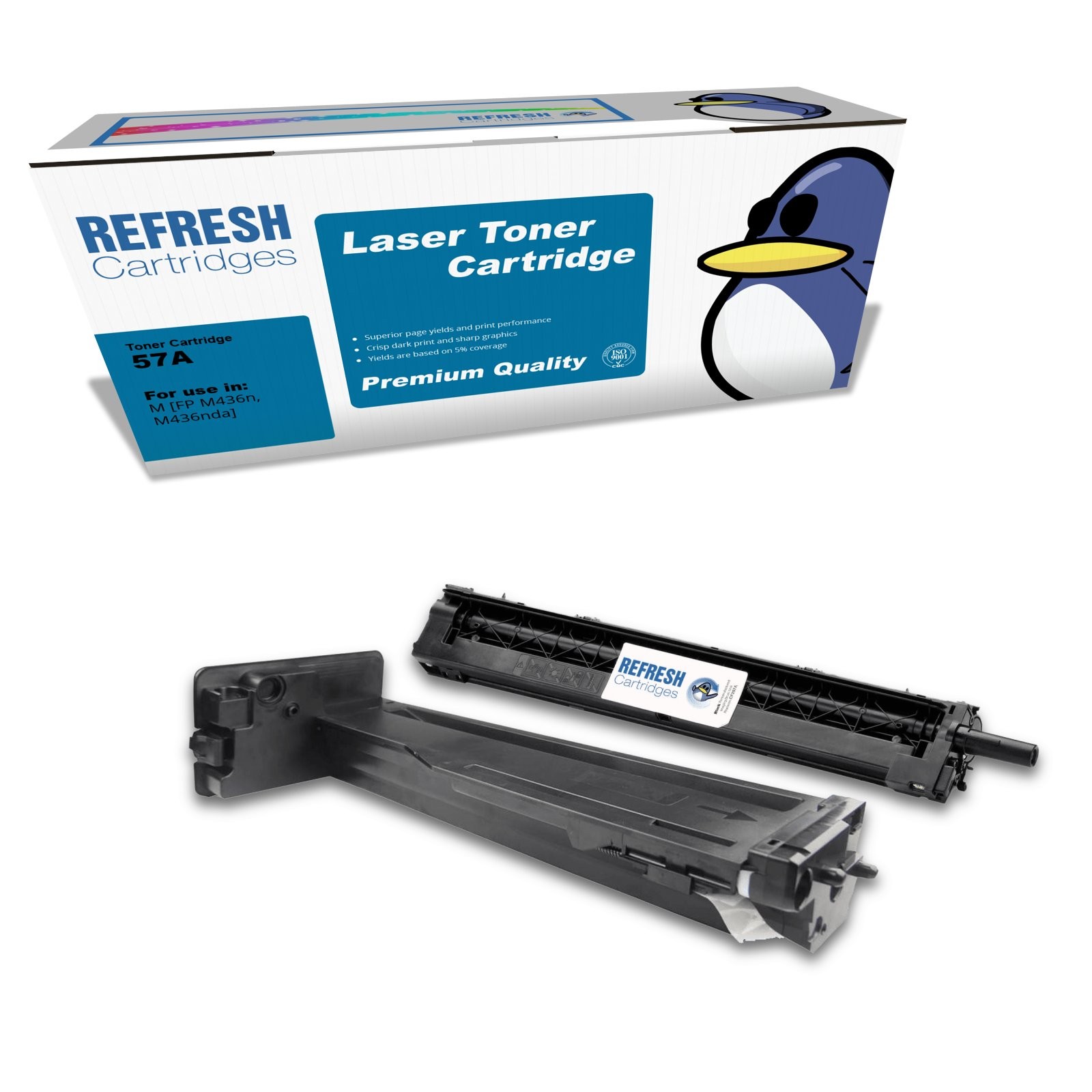 Refresh Cartridges Replacement  Value Pack 56X & 57A Compatible With HP Printers