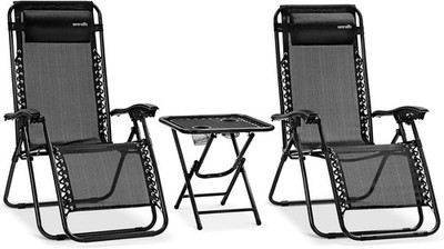 SereneLife SLZGHTBBK78 Zero Gravity Chair Set