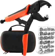 Snap Fastener Tool, Heavy Duty Stainless Steel Snap Button Kit with 50 Sets 7 St