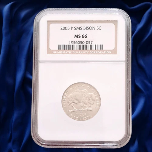 2005 P SMS 5C Jefferson Nickel Bison Graded NGC MS66 Special Mint Set