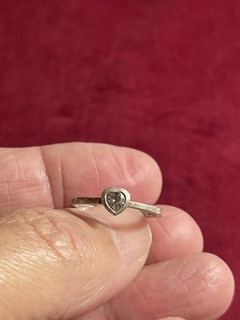 Très Belle Fine Bague En Argent Massif Taille 56/57