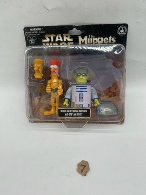 Star Wars The Muppets Beaker/C-3PO Bunsen/R2-D2 Figure Set Disney Parks 2011