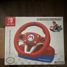 Hori Mario Kart Racing Wheel Pro Mini Wired with Foot Pedal for Nintendo Switch