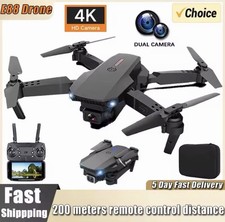 Drone 2025 4K HD Dual Camera WiFi FPV RC Foldable Quadcopter  4 Batteries