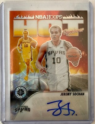 23-24 Panini Nba Hoops Premium Stock - Hot Signatures Jeremy Sochan #HS-SOC /75