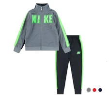 NIKE 2-pc Boys Tricot set Pants & Jacket Size 2T 3T 4 5 6 7 Black Blue Red