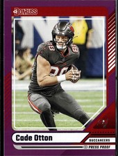 2024 Donruss #183 Cade Otton Press Proof Purple