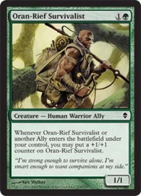 Oran-Rief Survivalist - Foil NM, English MTG Zendikar