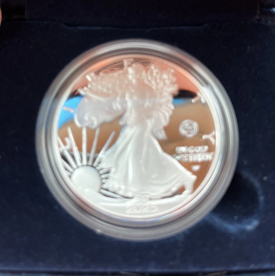 250th Anniversary US Navy American Eagle One Ounce Silver Proof Coin IN HAND - Image 2 of 4