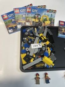 Lego City 60152 Sweeper & Excavator 100% & 60184 Mining Team 99% w/ manuals