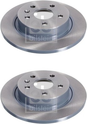 febi bilstein 39185 Brake Disc Set (2 Brake Disc) rear, full, No. of Holes 5