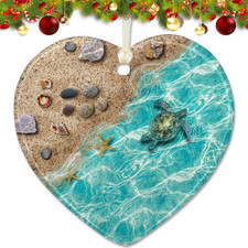 Sea Turtle Christmas Tree Ornaments 2025, Ocean Ornaments for Christmas Tree, Be