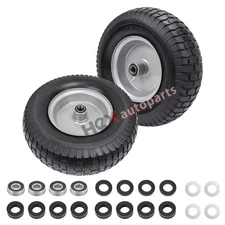 2 PCS 13x5-6 Flat Free Tire & Wheel Lawn Mowers & Zero Turn Mowers Turf Pattern