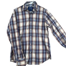 Abercrombie Fitch Mens Plaid Long Sleeve Button Down Shirt Muscle Fit Size M