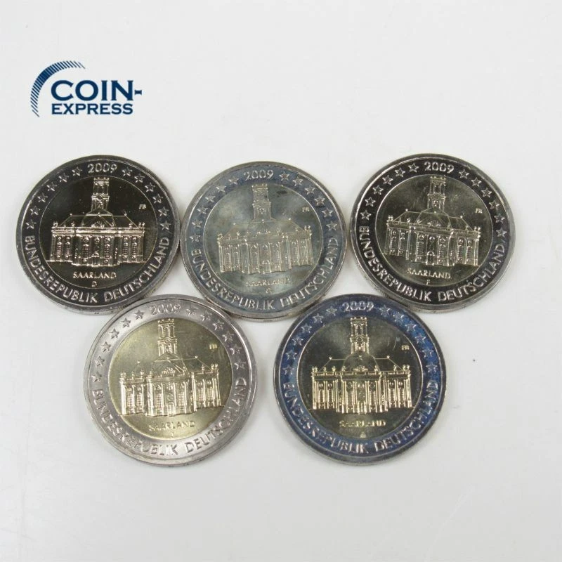 DEUTSCHLAND 2 Euro Gedenkmünze 2009 Saarland Ludwigskirche Auswahl A D F G J - Bild 1 von 1