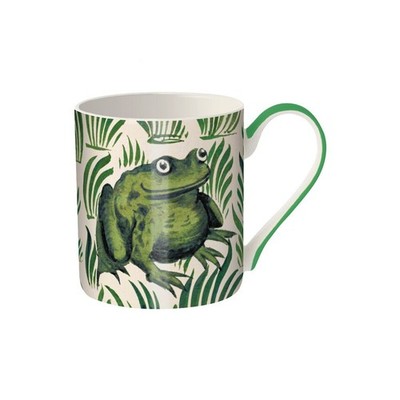 V&A William De Morgan Frog Tile Fine Bone China Becher