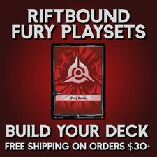 Riftbound Fury Playsets + Singles | Build Your Deck | Free Shipping Over $30