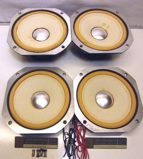 Vintage JBL L44 Lancer 44 Speakers (2) LE8T Woofers (2) PR8 Passive Parts