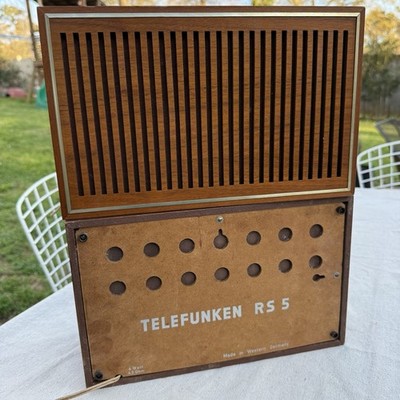 TELEFUNKEN Hi-Fi RS-5 Mid-Century SPEAKERS West GERMANY - Tested