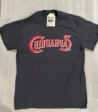 El Paso Chihuahuas Minor League Baseball Black T-Shirt Sz L - by The Game - NWT