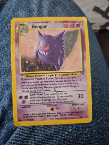 Pokémon Gengar TCG Legendary Collection Holo Card 11/110 Rare