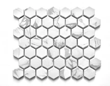 1.5 Hexagon Glazed Matte Shiny Mix Porcelain Mosaic Wall Backsplash Kitchen