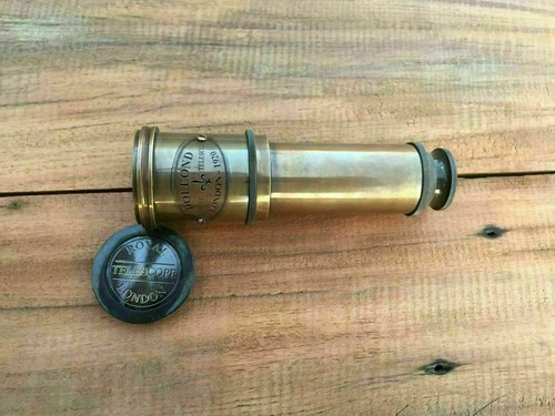 ANTIKES MARITIMES TELESKOP MARINE NAUTIK MESSING PIRAT SPYGLASS VINTAGE SCOPE - Bild 8 von 12