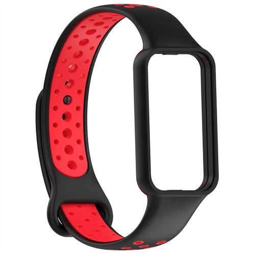 For Amazfit Band 7 Rubber Strap Sport Two-tone Round Hole Strap Sports Wristband - Picture 16 of 19